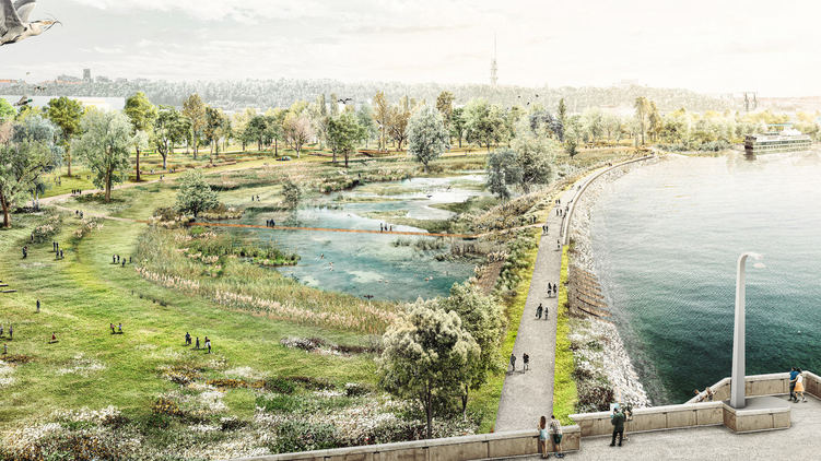 Jak bude vypadat nový park na Rohanském ostrově? Podívejte se