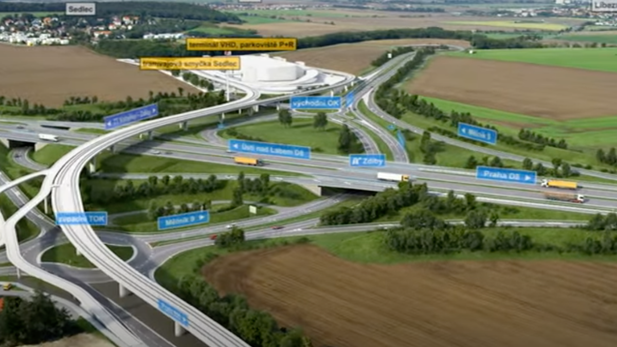 Jak bude vypadat mimoúrovňová křižovatka s tramvajemi u Zdib? Máme vizualizaci!