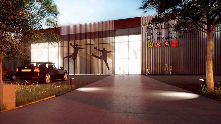 Projekt sportovní haly Jána Mahora v Kobylisích jde do další fáze a připravuje se výstavba v ulici Na Kopečku v Libni