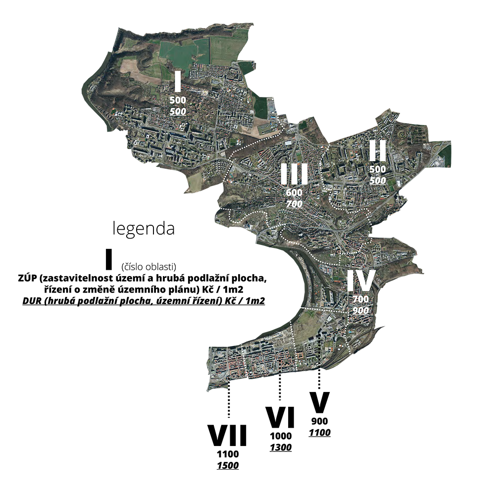 Mapa oblastí